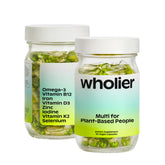 wholier Multi for Plant-Based People 60 vegan capsules front view