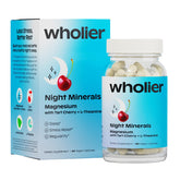 wholier Night Minerals magnesium supplement bottle front view