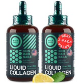 WILD FUEL Liquid Collagen 2-Pack front view with lemon flavour