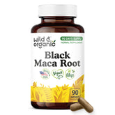 Wild & Organic Black Maca Capsules 500 mg front view