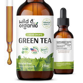 Wild & Organic Green Tea Extract Drops 2 fl. oz. front view