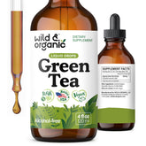 Wild & Organic Green Tea Extract Drops 4 fl. oz. front view