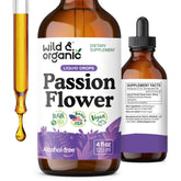 Wild & Organic Passion Flower Tincture 4 fl. oz. front view