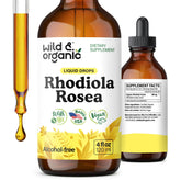 Wild & Organic Rhodiola Rosea Tincture 300mg front view