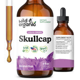 Wild & Organic Skullcap Tincture 4 fl. oz. front view