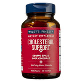 Wiley's Finest Omega-3 Fish Oil Cholesterol Support supplement front view