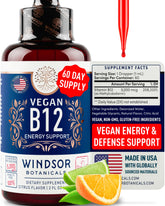 WINDSOR BOTANICALS B12 Sublingual Drops 5000 mcg front view