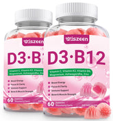 Wiszeen Methyl B12 & Vitamin D Gummies front view