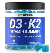 Wiszeen Vitamin D3 K2 Gummies front view with packaging