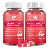 WOGORGT Calcium Magnesium Zinc Gummies front view with white peach flavour
