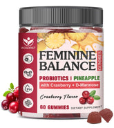 WOGORGT Feminine Balance Gummies front view with packaging