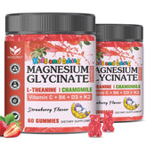WOGORGT Magnesium Glycinate Gummies front view with strawberry flavour