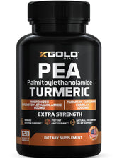 X Gold Health Turmeric Curcumin Complex 1600mg Capsules front view