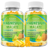XIAAN Magnesium Malate Gummies front view with tropical pineapple flavour