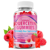 XIAAN Quercetin Gummies packaging front view with raspberry flavour
