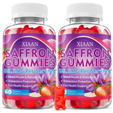 XIAAN Saffron Gummies front view with strawberry flavour