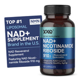 XKQ NAD+ Resveratrol Supplement 60 capsules front view