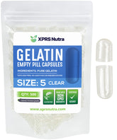 XPRS Nutra Empty Gelatin Capsules Size 5 front view