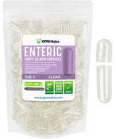 XPRS Nutra Enteric Coated Gelatin Capsules Size 0 front view