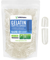 XPRS Nutra Size 0 Empty Gelatin Capsules front view