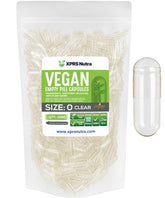 XPRS Nutra Size 0 Empty Vegetarian Capsules front view