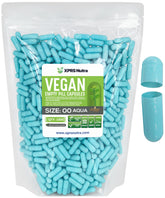 XPRS Nutra Size 00 Empty Vegetarian Capsules 1000 Count front view