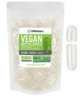 XPRS Nutra Size 000 empty vegetarian capsules front view