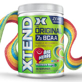 Xtend BCAA Powder 374g in Airheads Xtremes flavour front view