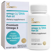 Xtendlife Omega-3 Fish Oil Softgels front view packaging