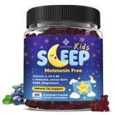 YANLUOBO Kids Sleep Gummies blueberry flavour front view
