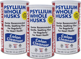 Yerba Prima Psyllium Whole Husks three 12oz containers front view