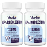 Yonrave Colostrum Capsules 1300MG front view with packaging