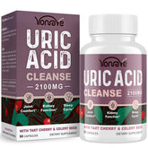 Yonrave Uric Acid Capsules bottle front view with 90 capsules