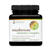 Youtheory daily wellness Support Mushroom Supplement 60 capsules front view