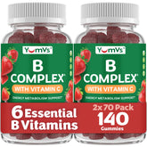 YUM-V'S B Complex Gummies 450g front view with packaging