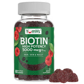 YUM-V'S Biotin Gummies 5000 mcg front view