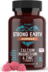 YUM-V'S Calcium Magnesium Zinc Gummies 90 count bottle front view