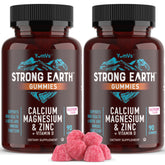 YUM-V'S Calcium Magnesium Zinc Gummies 90 Count raspberry flavour front view
