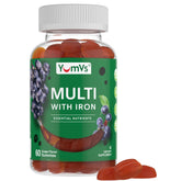 YUM-V'S Gummy Multivitamins with Iron 198g front view