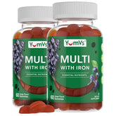 YUM-V'S Gummy Multivitamins with Iron 315g front view