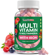 YUM-V'S Kids Multivitamins Chewables bottle front view with grape and berry flavour