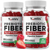YUM-V'S Prebiotic Fiber Gummies front view with berry flavour