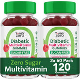 YUM-V'S Sugar Free Multivitamin Gummies 60 Count bottle front view