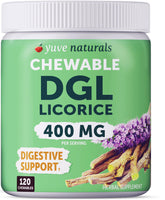 Yuve Licorice Root DGL Chewable Tablets front view packaging