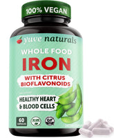 Yuve Plant-Based Iron Supplement 18mg front view of packaging