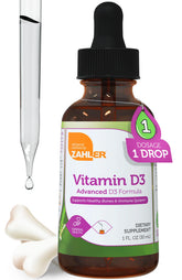 Zahler Vitamin D3 1000 IU Liquid Drops front view