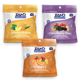 ZAND daily wellness Variety Pack Lozenges front view with three flavours