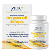 Zane HELLAS Oregano Oil Softgels front view packaging