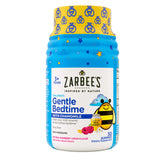 Zarbee's Gentle Bedtime Gummies front view with raspberry lemon flavour