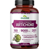 Zazzee Extra Strength Artichoke Extract 150 capsules front view